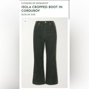 Citizens of humanity idols cropped jean